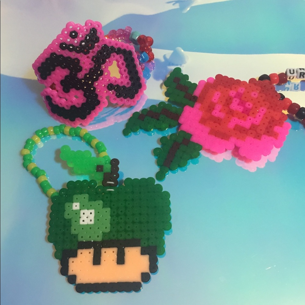 3-Piece Rave Kandi Bracelet - Medium Sized Set